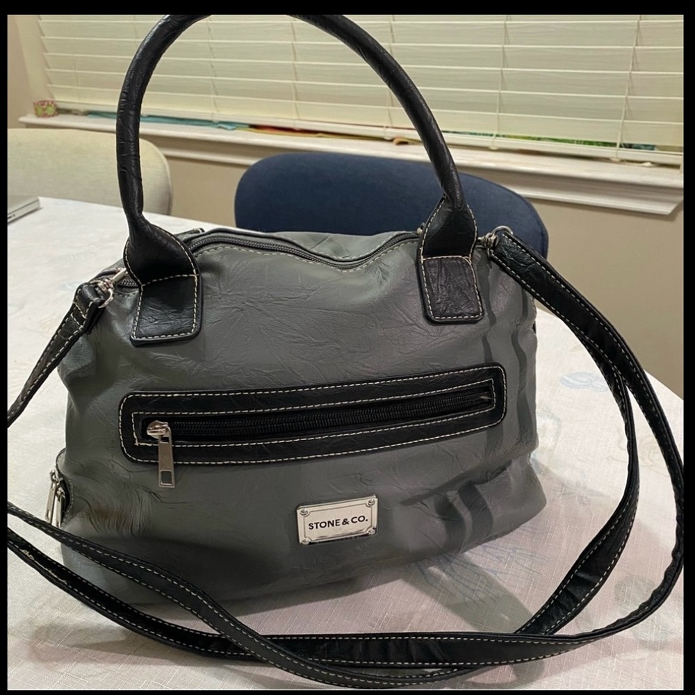Stone & Co. Charcoal Satchel Bag